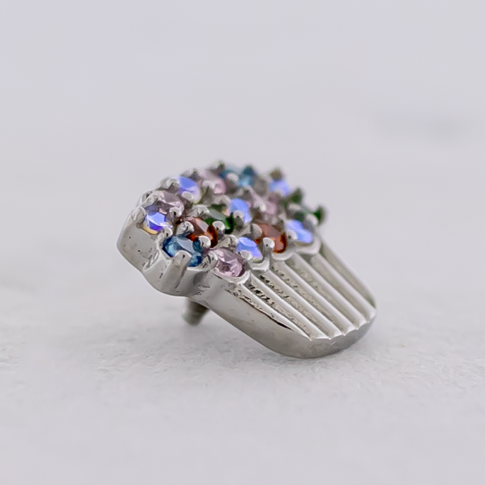 16G/18G Steel Internally Threaded End- Cupcake | Body Jewelry | Wiccan Center