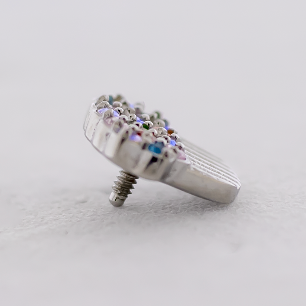 16G/18G Steel Internally Threaded End- Cupcake | Body Jewelry | Wiccan Center