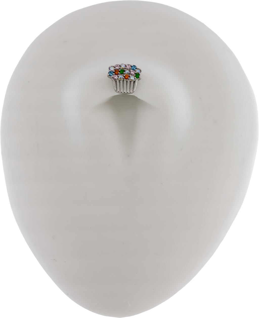 16G/18G Steel Internally Threaded End- Cupcake | Body Jewelry | Wiccan Center