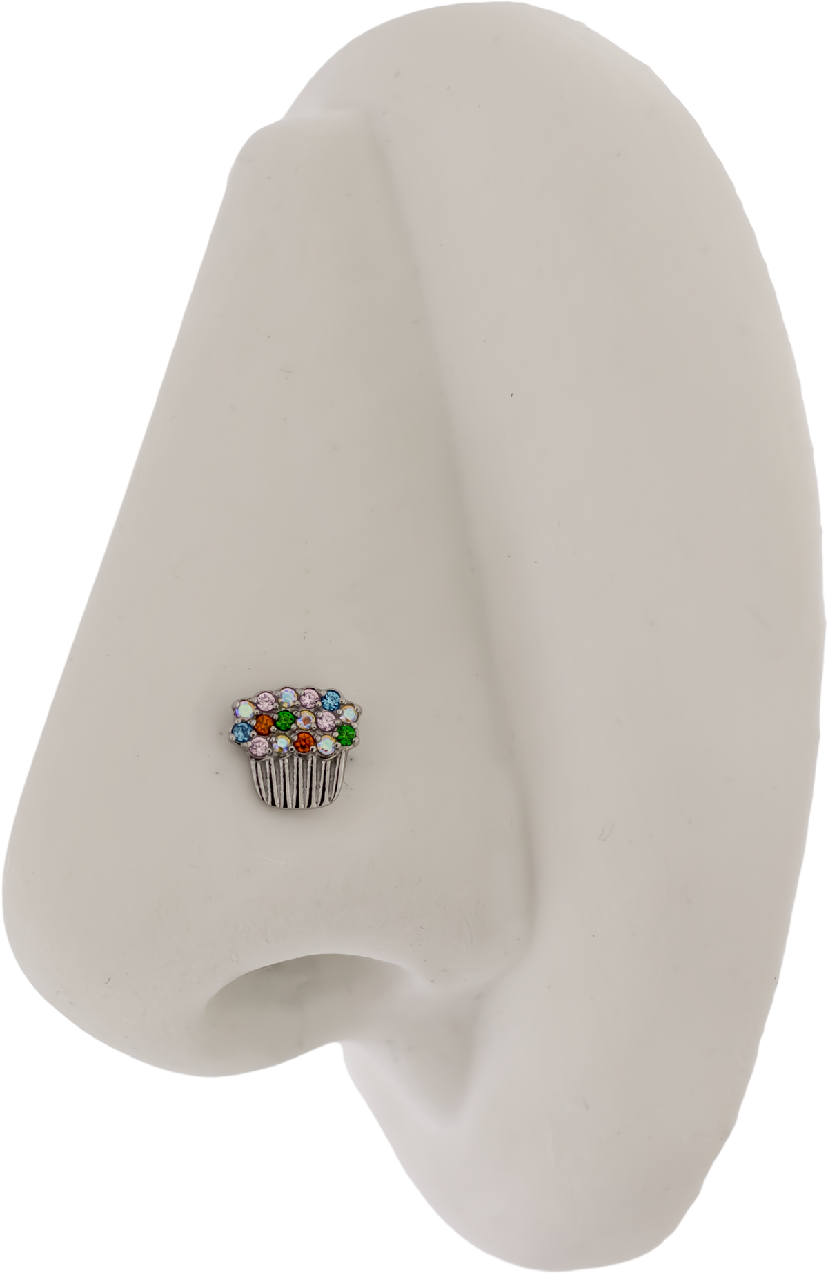 16G/18G Steel Internally Threaded End- Cupcake | Body Jewelry | Wiccan Center
