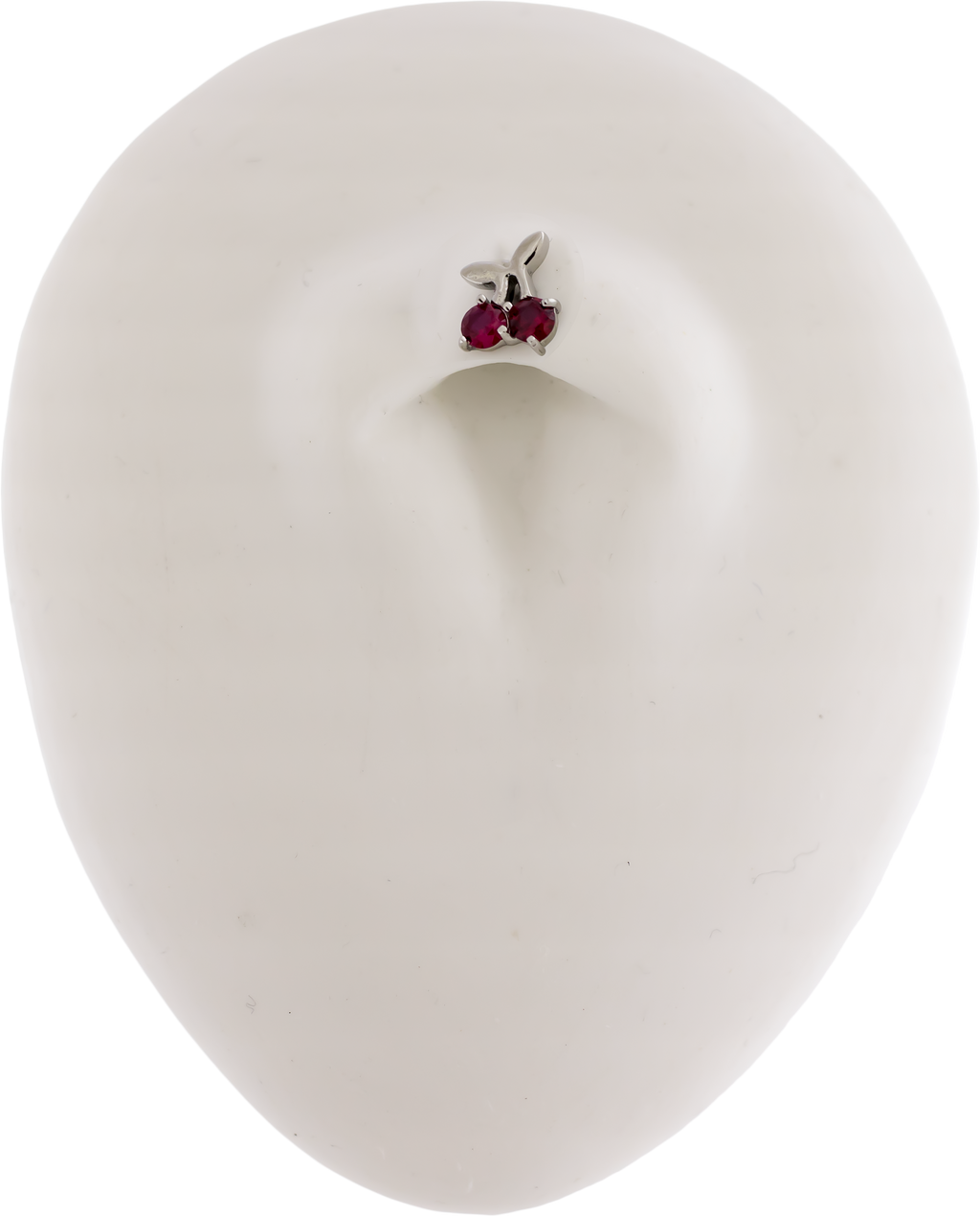 16G/18G Steel Internally Threaded End- Gem Cherry | Body Jewelry | Wiccan Center