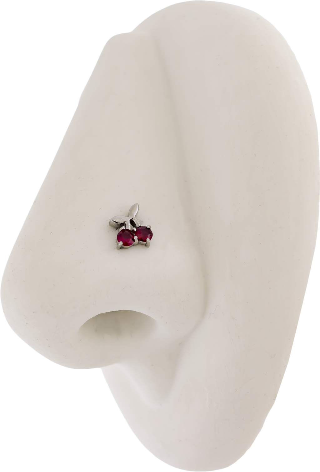 16G/18G Steel Internally Threaded End- Gem Cherry | Body Jewelry | Wiccan Center