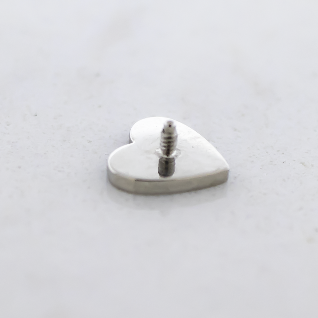 16G/18G Steel Internally Threaded End- Epoxy Heart | Body Jewelry | Wiccan Center