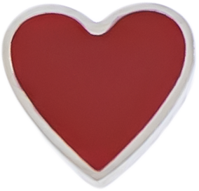 16G/18G Steel Internally Threaded End- Epoxy Heart | Body Jewelry | Wiccan Center