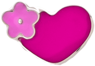 16G/18G Steel Internally Threaded End- Floral Heart | Body Jewelry | Wiccan Center