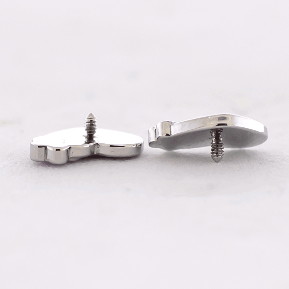 16G/18G Steel Internally Threaded End- Floral Heart | Body Jewelry | Wiccan Center
