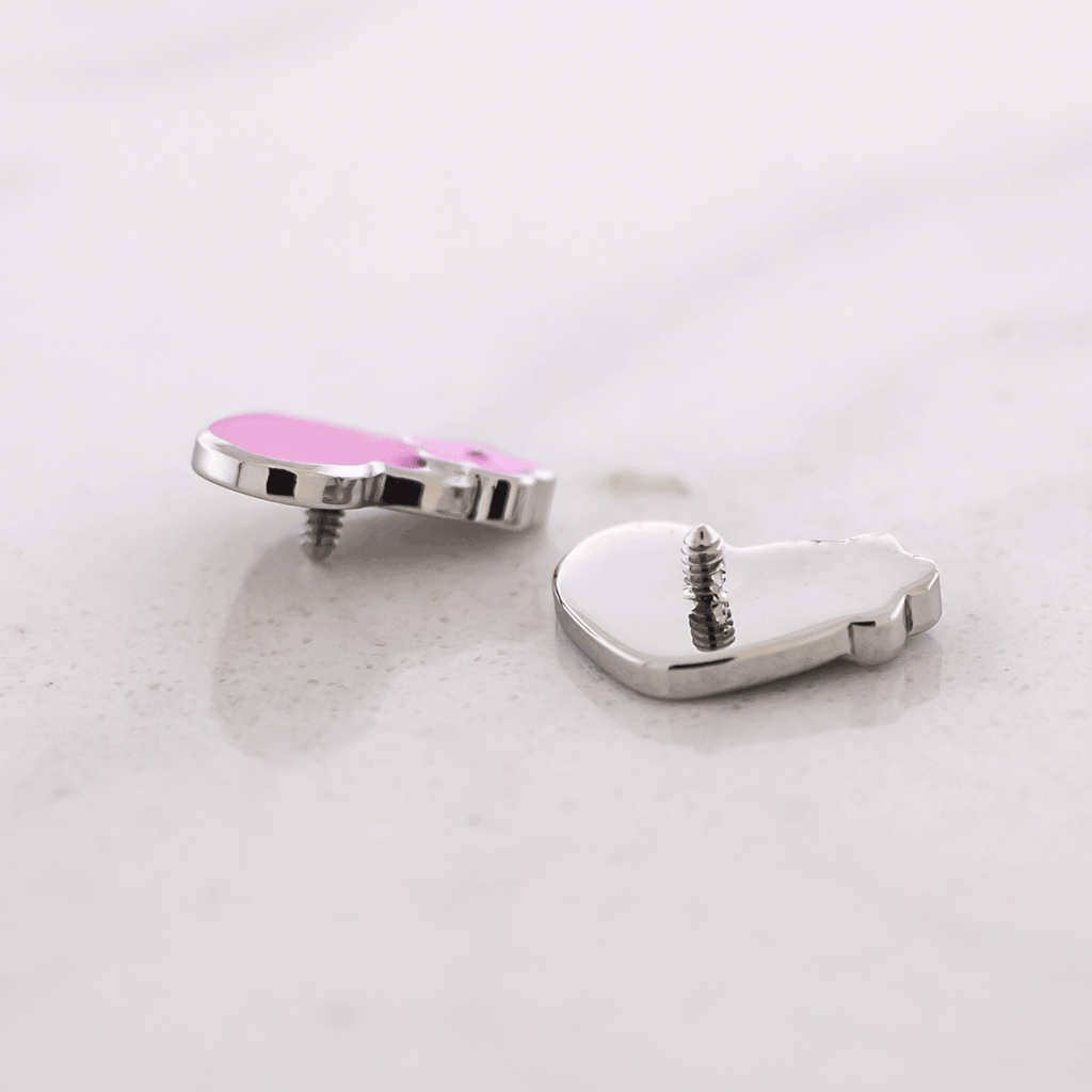 16G/18G Steel Internally Threaded End- Floral Heart | Body Jewelry | Wiccan Center
