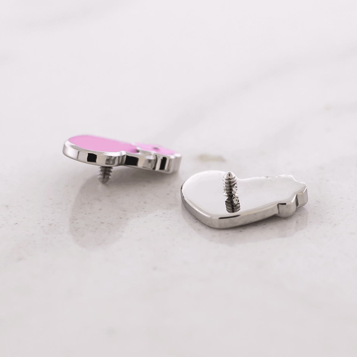 16G/18G Steel Internally Threaded End- Floral Heart | Body Jewelry | Wiccan Center