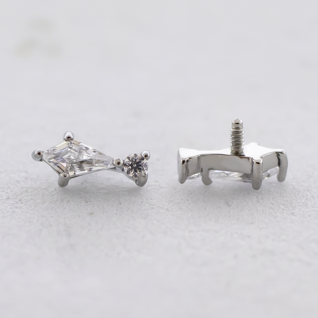16G/18G Steel Internally Threaded End- Kite Cut End | Body Jewelry | Wiccan Center