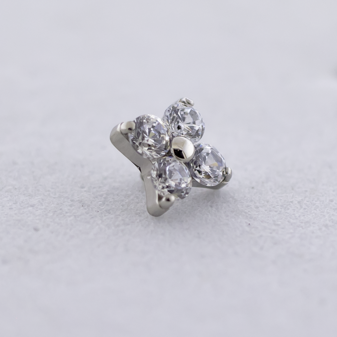 16G/18G Steel Internally Threaded End- Round Cut Cluster | Body Jewelry | Wiccan Center