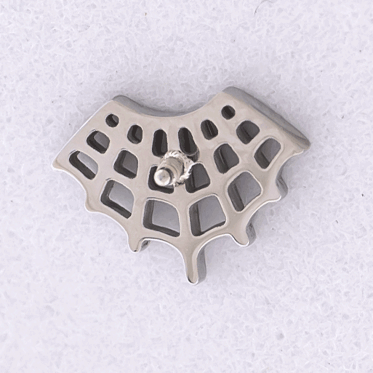 16G/18G Steel Internally Threaded End- Spider Web | Body Jewelry | Wiccan Center