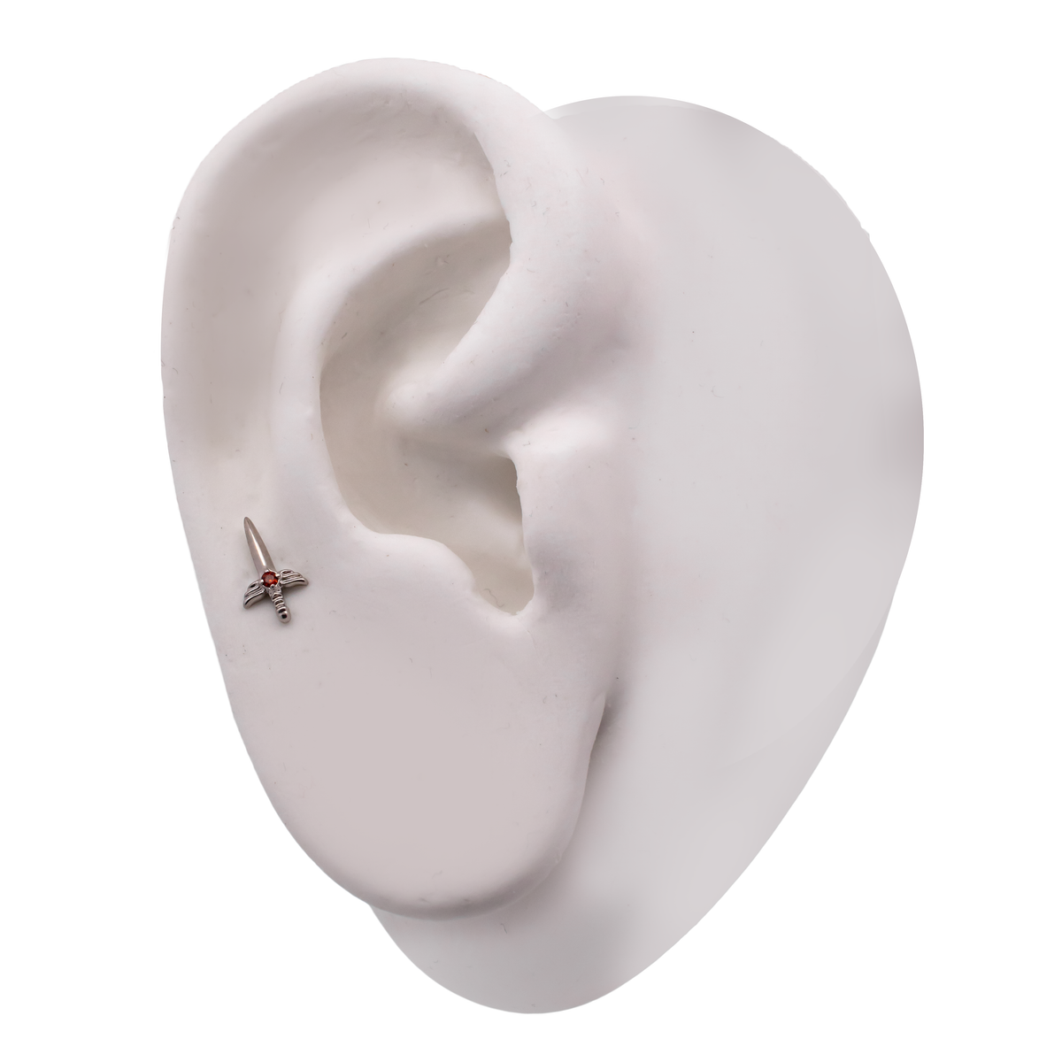 16G/18G Steel Internally Threaded Winged Sword End | Body Jewelry | Wiccan Center