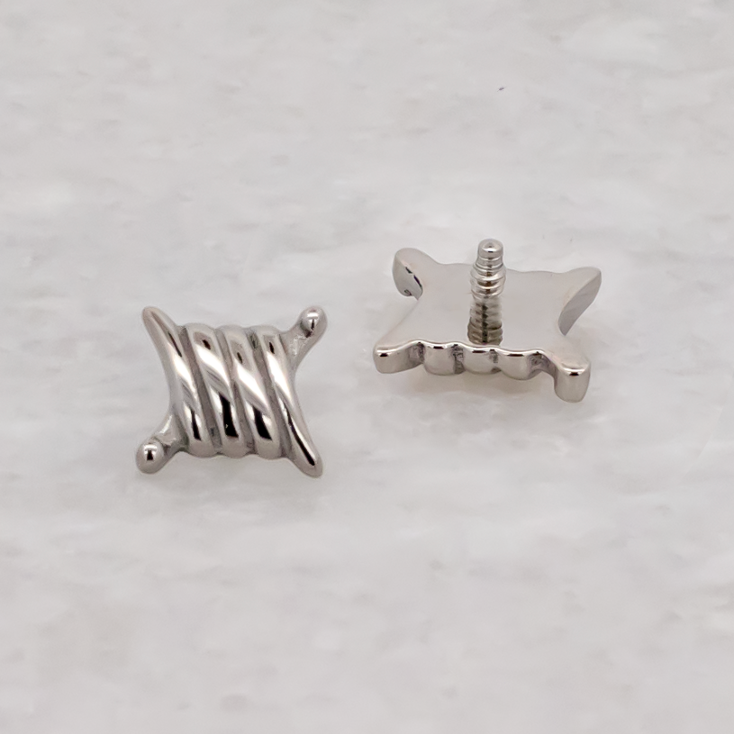 16G/18G Steel Internally Threaded Barbed Wire End | Body Jewelry | Wiccan Center
