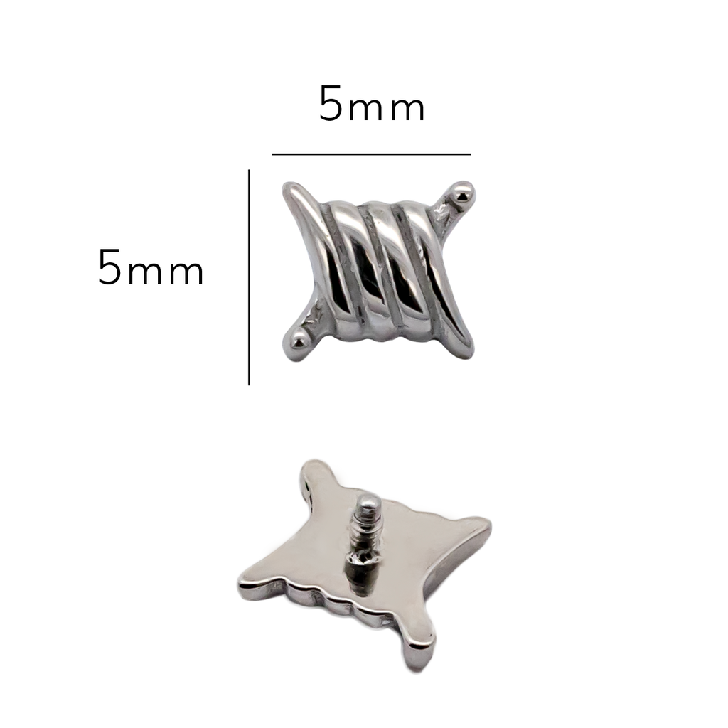 16G/18G Steel Internally Threaded Barbed Wire End | Body Jewelry | Wiccan Center