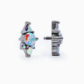 Steel Internally Threaded End with Round & Trillion Cluster – 16G | Body Jewelry | Wiccan Center