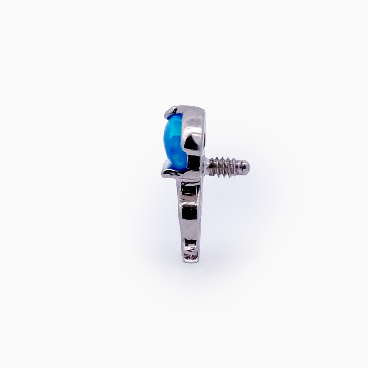 Steel Internally Threaded End - Gem/Opal Jellyfish 16G | Body Jewelry | Wiccan Center