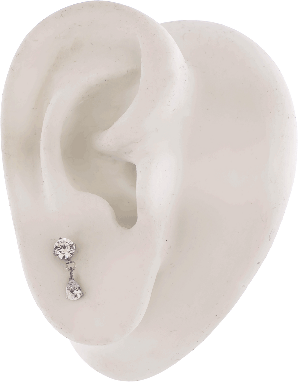 16G/18G Steel Internally Threaded End- Pear Cut Dangle | Body Jewelry | Wiccan Center