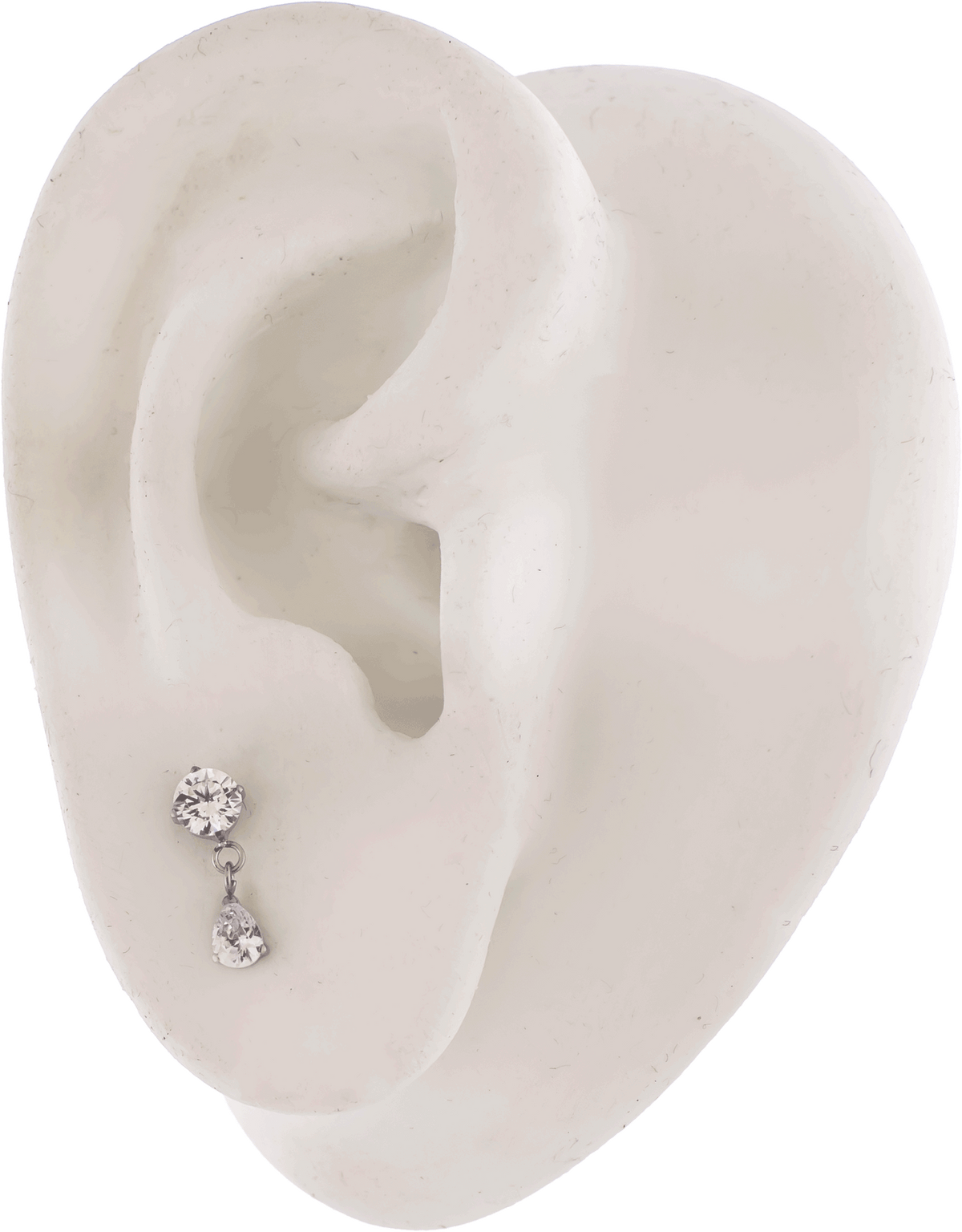16G/18G Steel Internally Threaded End- Pear Cut Dangle | Body Jewelry | Wiccan Center