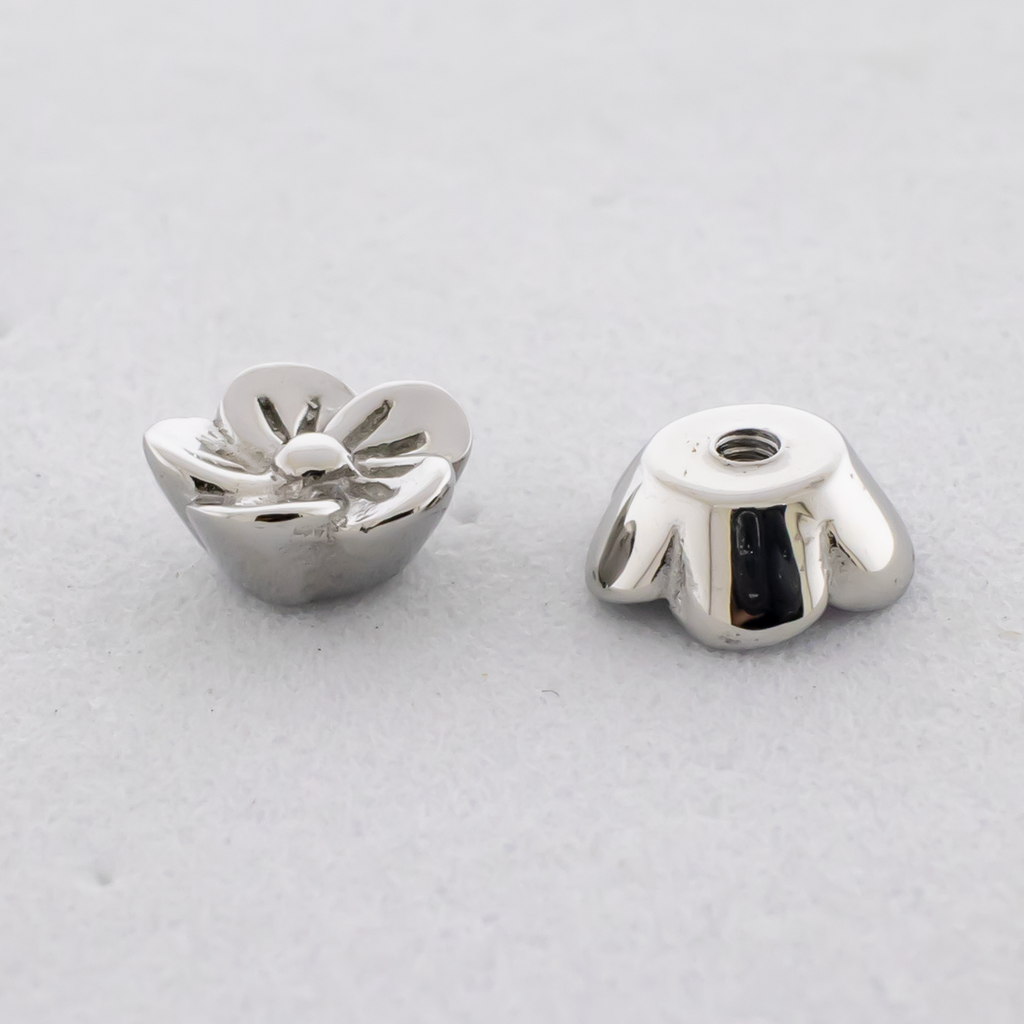 Steel Externally Threaded End - Blossom Flower 16G | Body Jewelry | Wiccan Center
