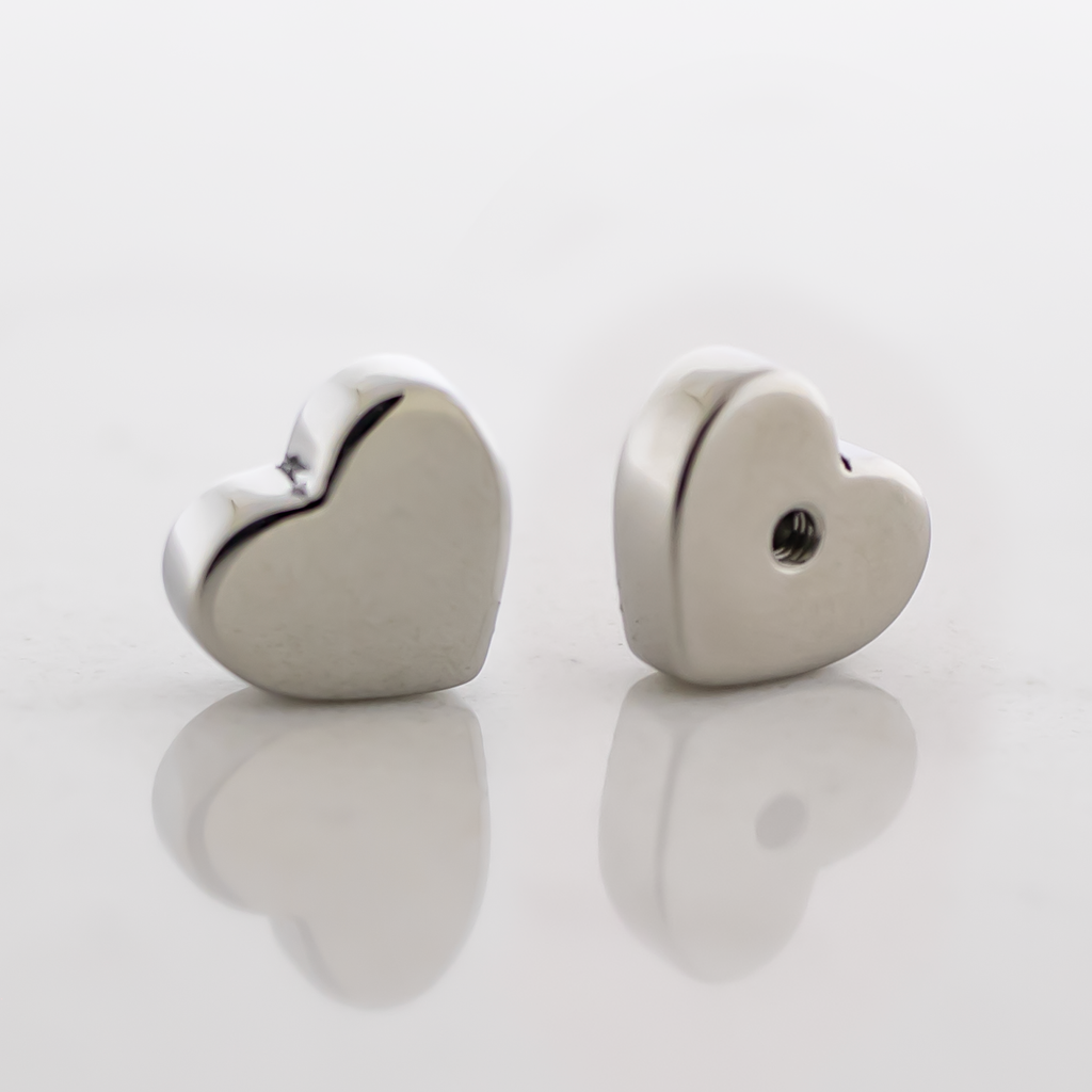 Steel Externally Threaded End - Heart 16G | Body Jewelry | Wiccan Center