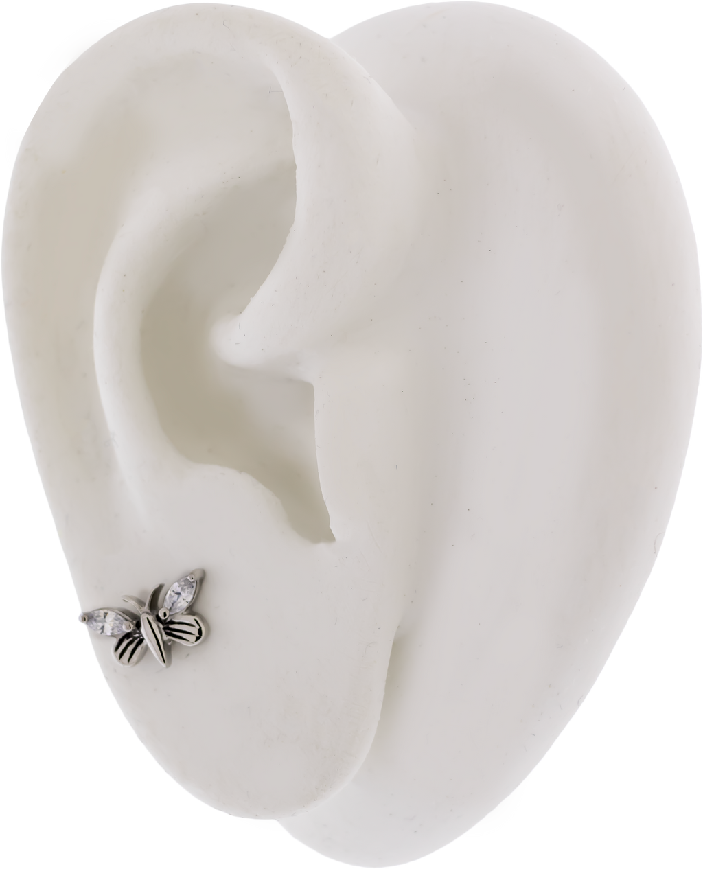 Steel Externally Threaded End - Gem Butterfly 16G | Body Jewelry | Wiccan Center