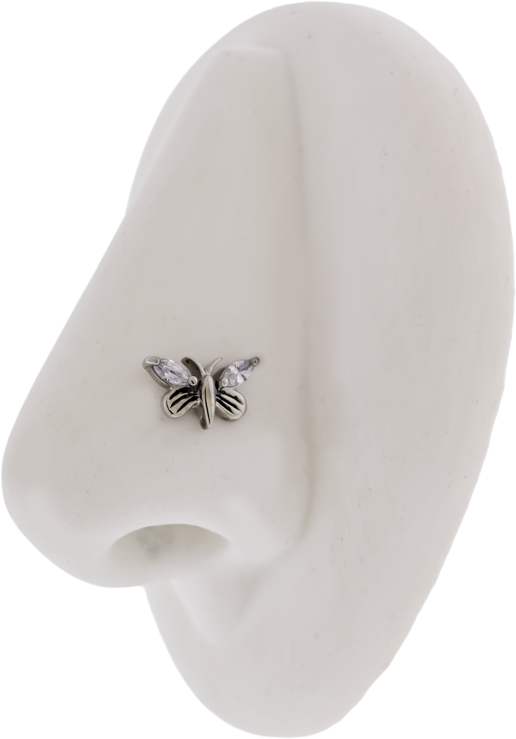 Steel Externally Threaded End - Gem Butterfly 16G | Body Jewelry | Wiccan Center