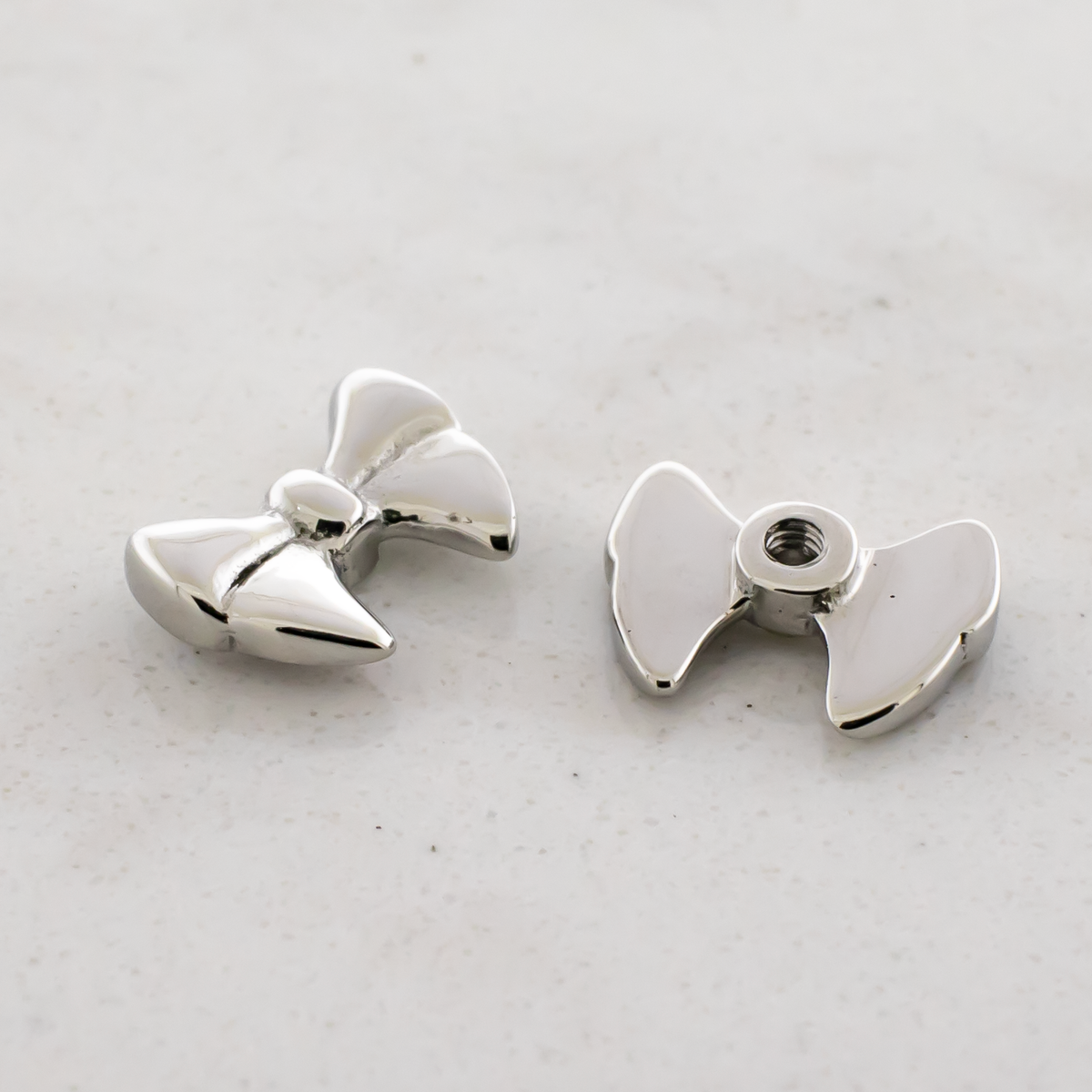 Steel Externally Threaded End - Bow 16G | Body Jewelry | Wiccan Center