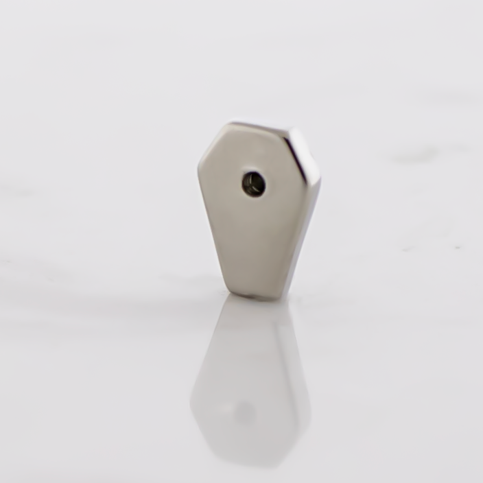 Steel Externally Threaded End - Coffin 16G | Body Jewelry | Wiccan Center