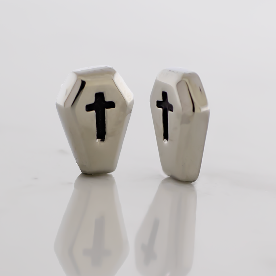 Steel Externally Threaded End - Coffin 16G | Body Jewelry | Wiccan Center