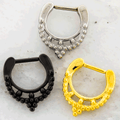 Beaded Collar Septum Clicker | Body Jewelry | Wiccan Center