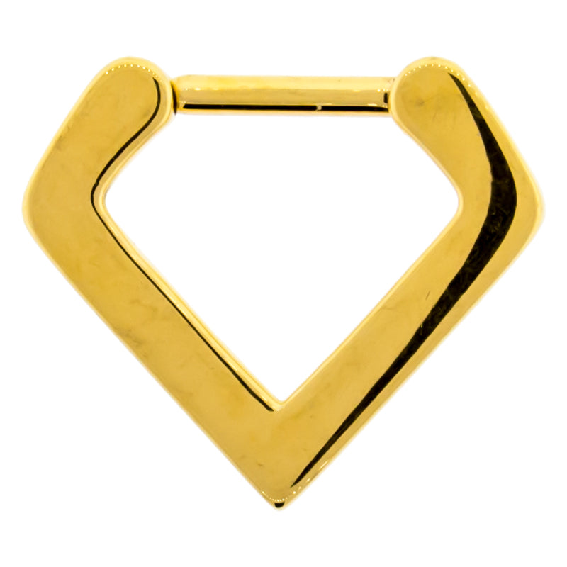 16G V-Shaped Septum/Daith Clicker | Body Jewelry | Wiccan Center