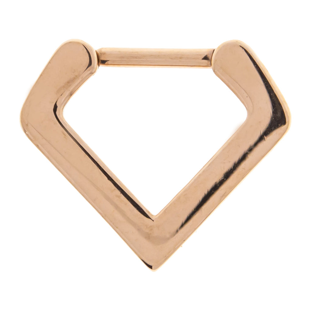 16G V-Shaped Septum/Daith Clicker | Body Jewelry | Wiccan Center