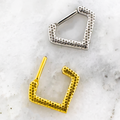 16G Honeycomb Texture Septum/Daith Clicker | Body Jewelry | Wiccan Center