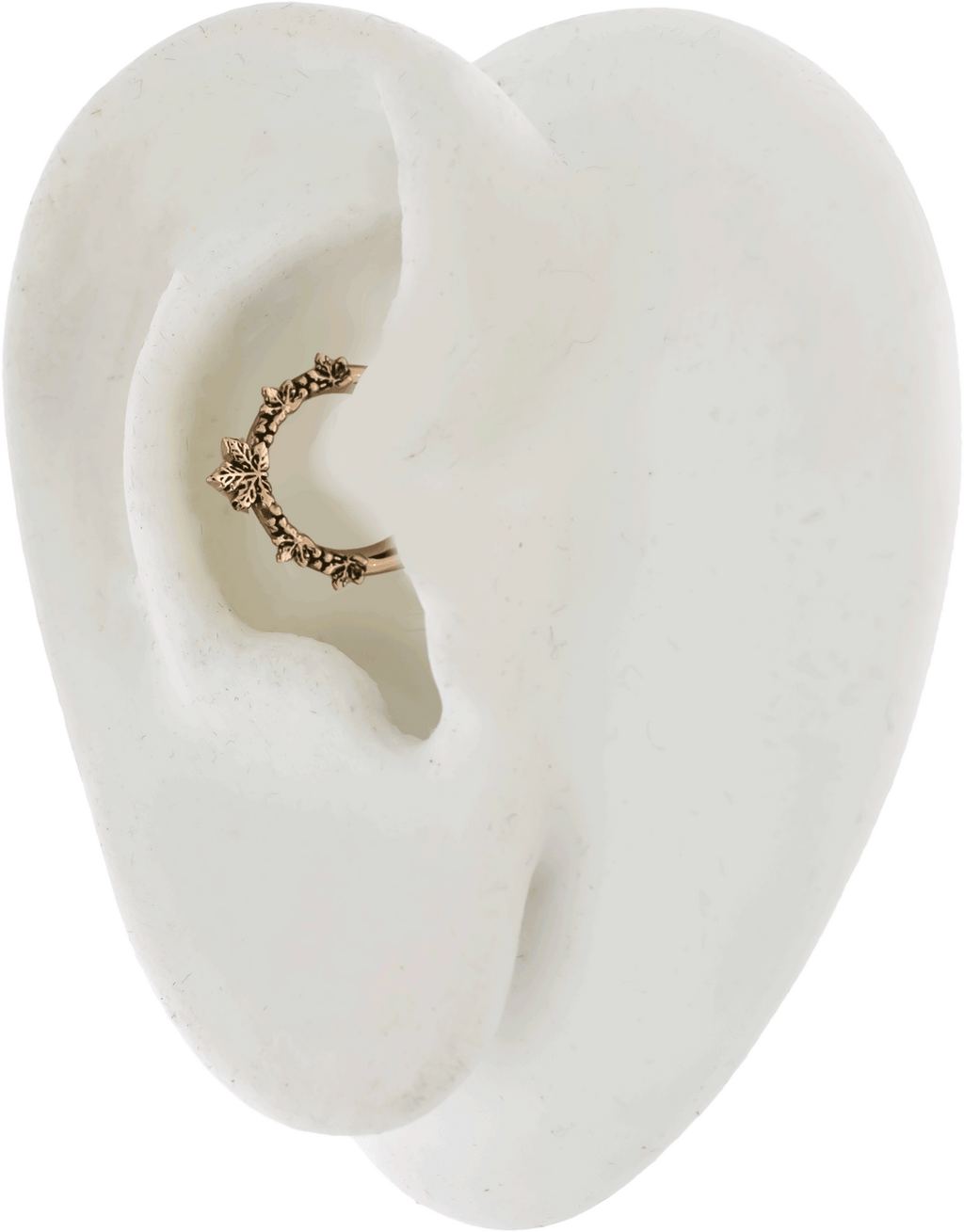 16G Rose Gold PVD Septum Clicker w/ Maple Leaf | Body Jewelry | Wiccan Center