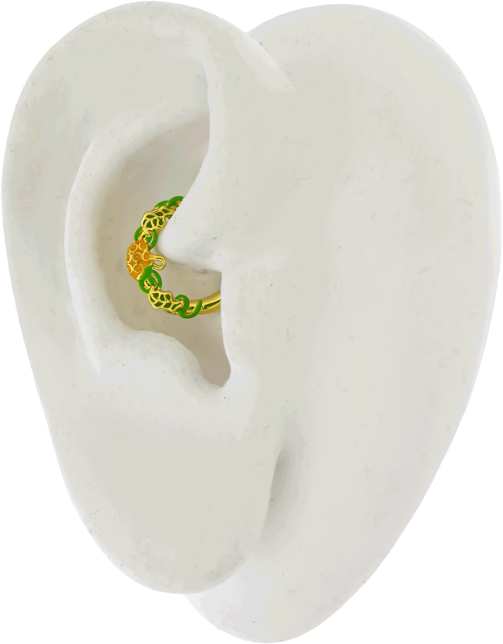 16G Gold PVD Septum Clicker w/ Pumpkin | Body Jewelry | Wiccan Center