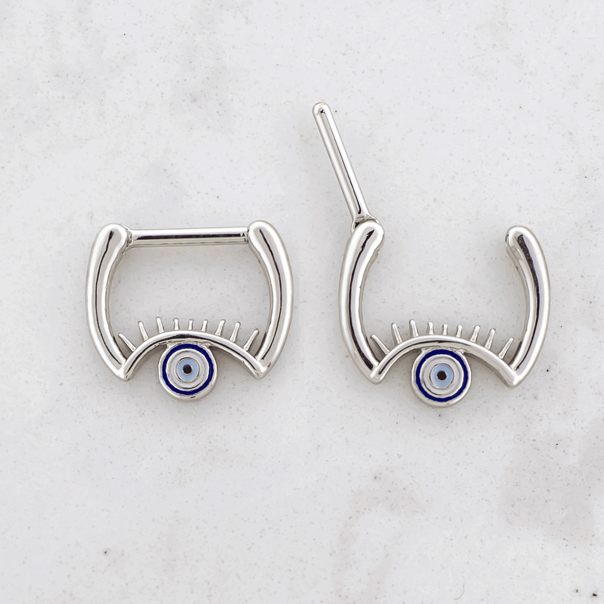 16G Septum Clicker w/ Evil Eye | Body Jewelry | Wiccan Center