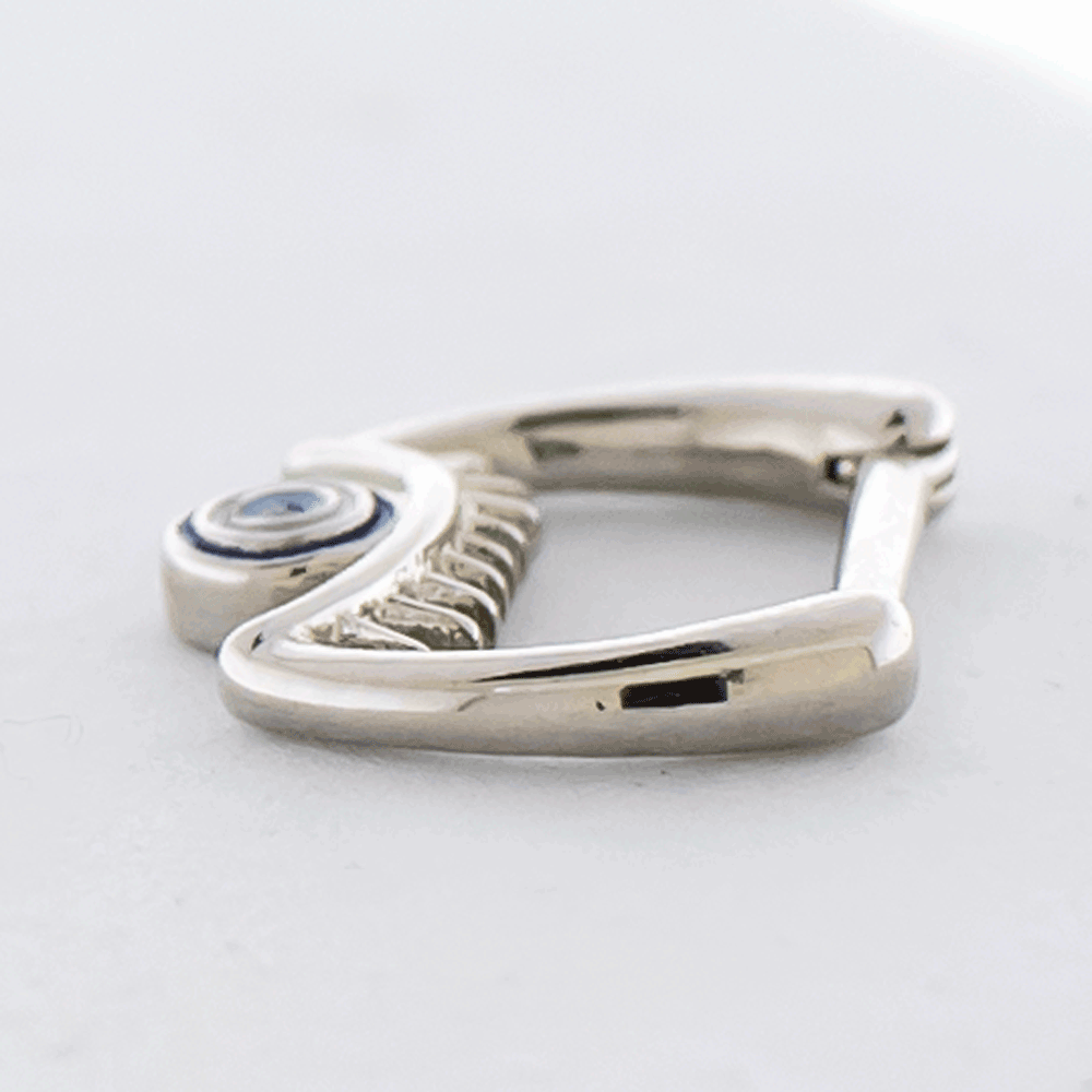 16G Septum Clicker w/ Evil Eye | Body Jewelry | Wiccan Center