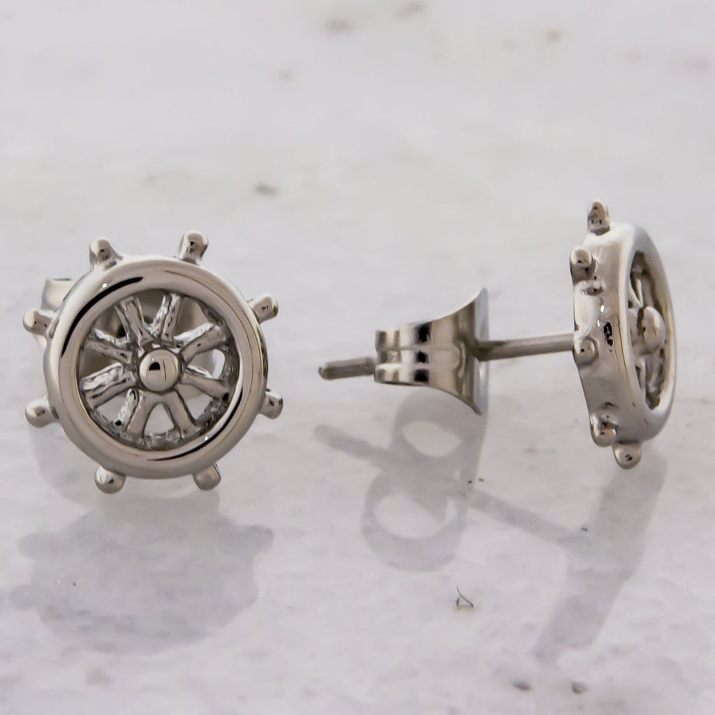 Steel Helm Earring Studs | Body Jewelry | Wiccan Center