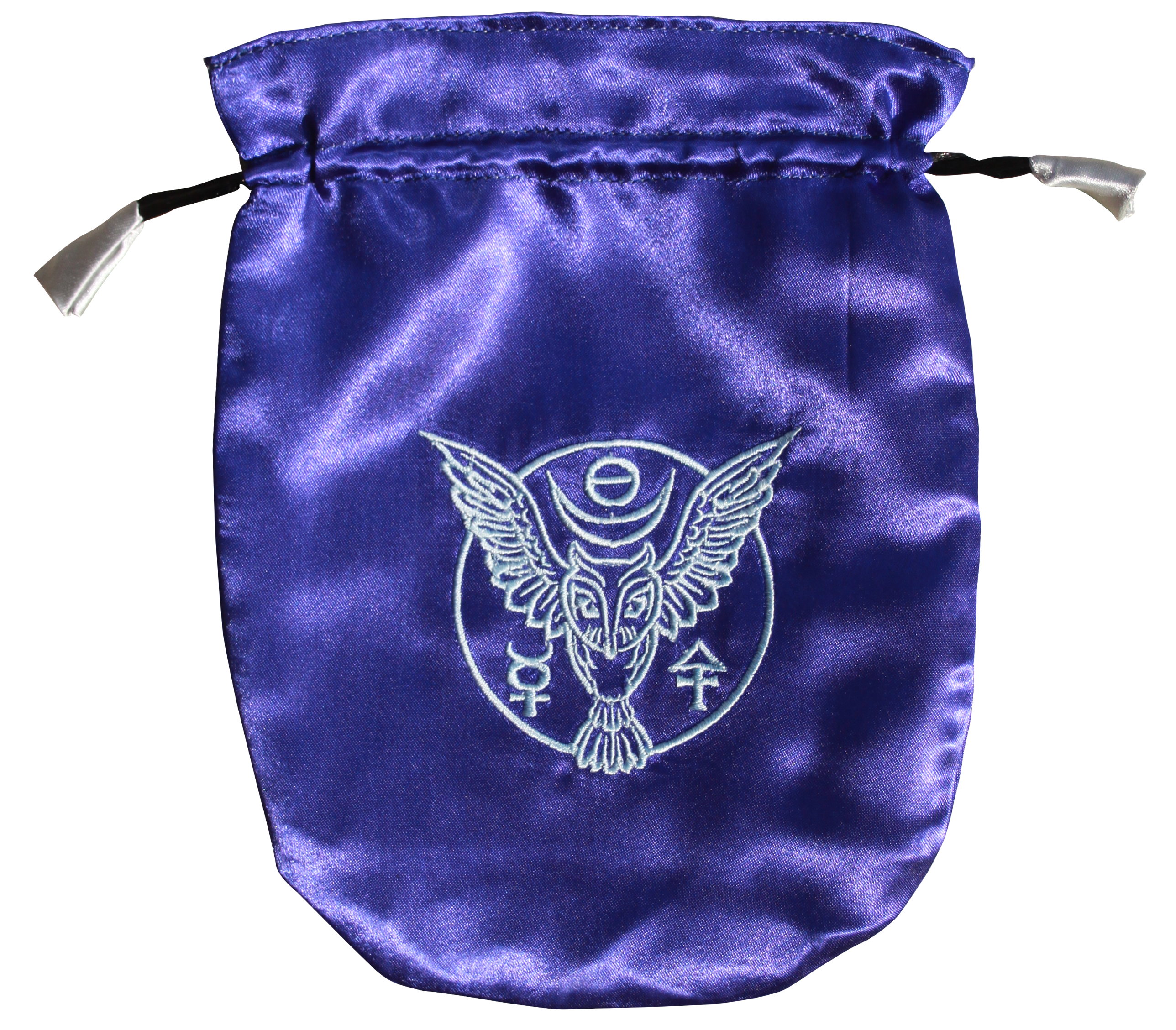 Blue Satin Owl Tarot Bag | Tarot Bags | Wiccan Center