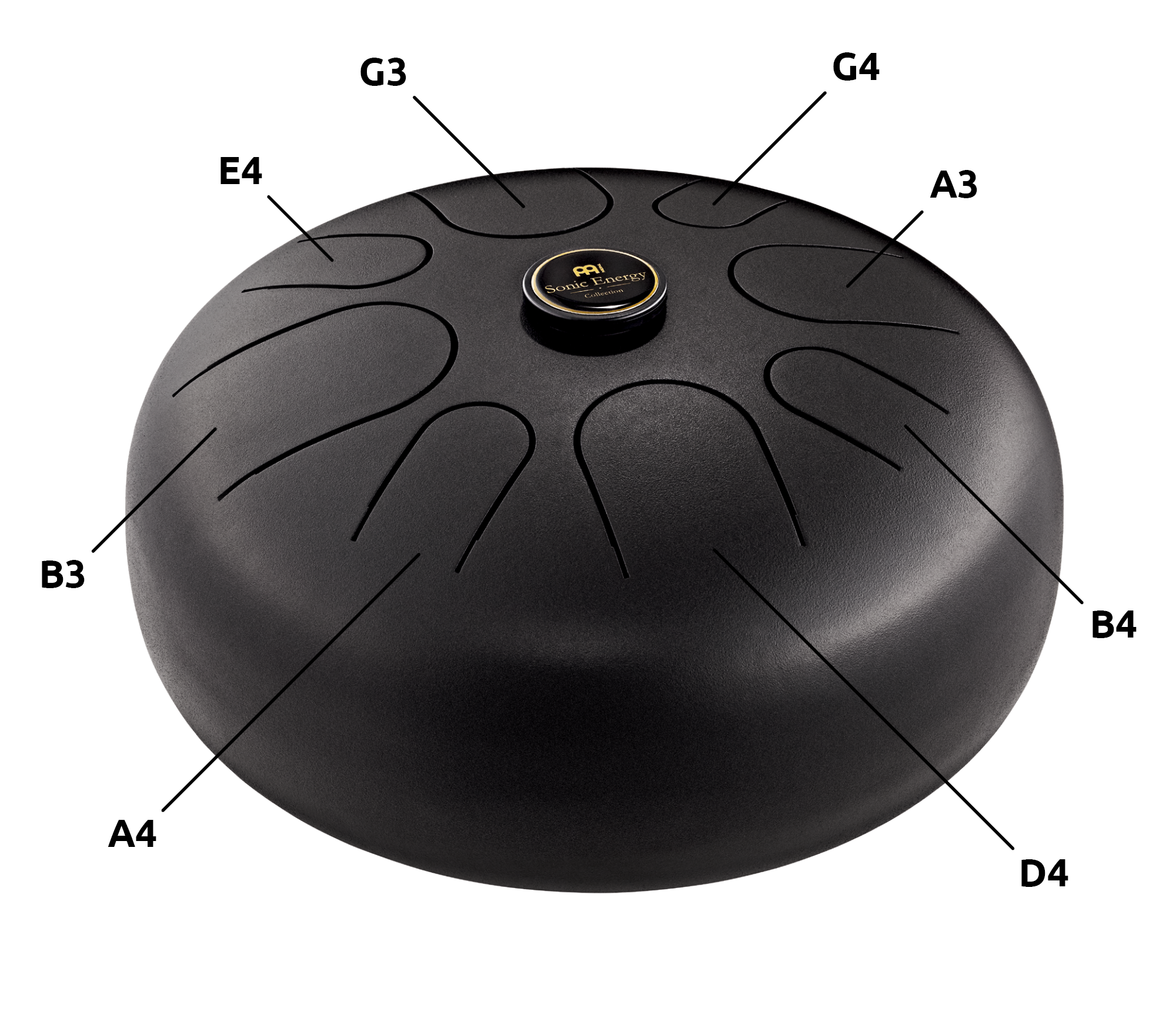 12" Steel Tongue Drum, G Major, Black | | Wiccan Center