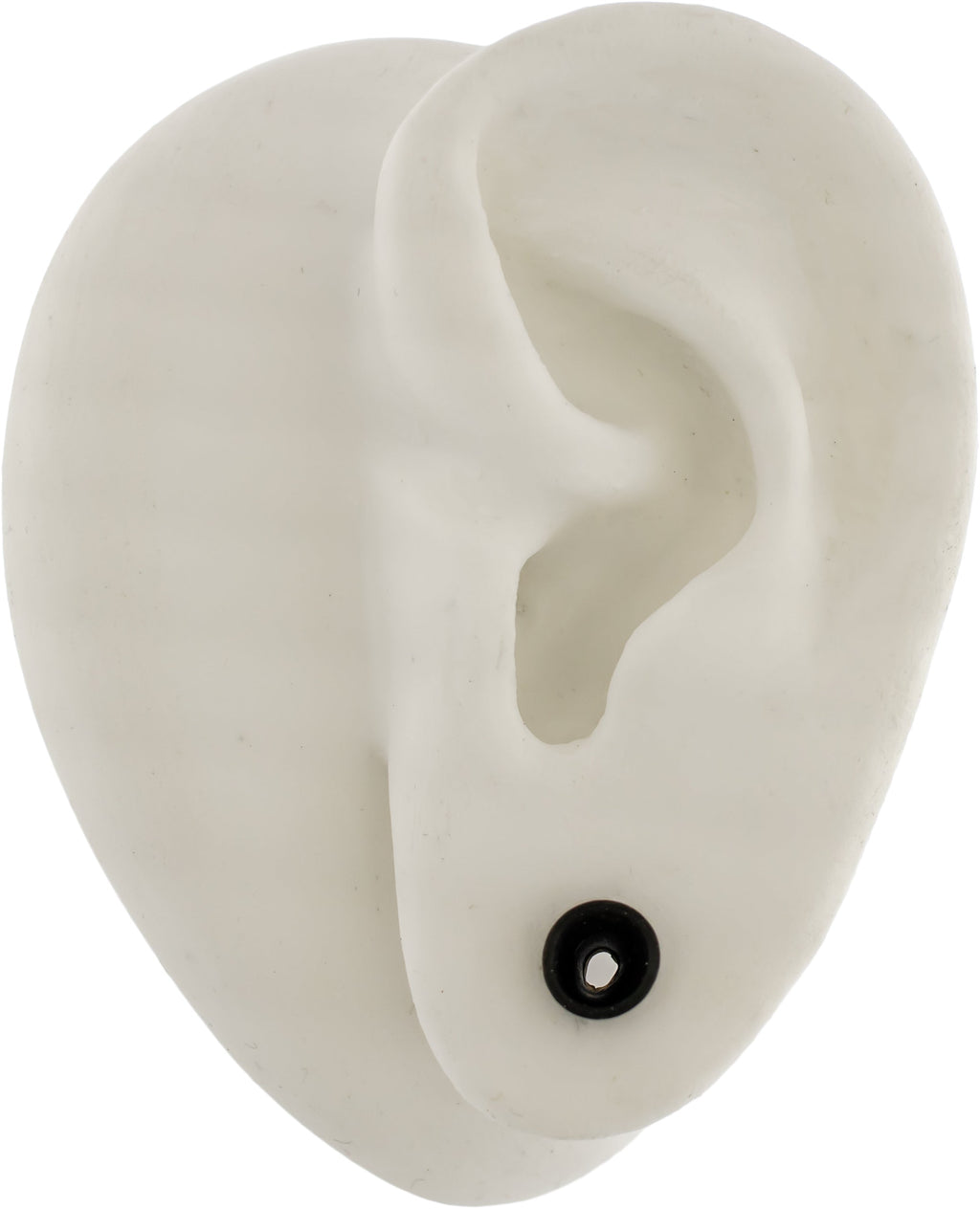 Silicone Double Flare Tunnels - Black - 6g - 2" | Body Jewelry | Wiccan Center
