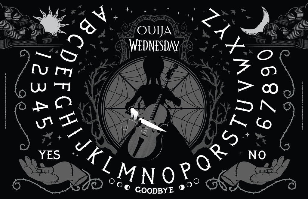 Wednesday Glow in the Dark Ouija Board - CLEARANCE | Board Games | Wiccan Center