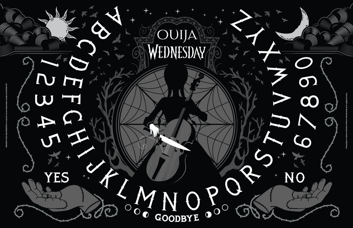 Wednesday Glow in the Dark Ouija Board - CLEARANCE | Board Games | Wiccan Center
