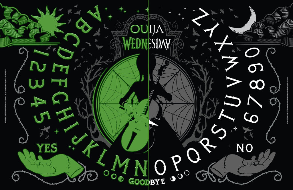 Wednesday Glow in the Dark Ouija Board - CLEARANCE | Board Games | Wiccan Center