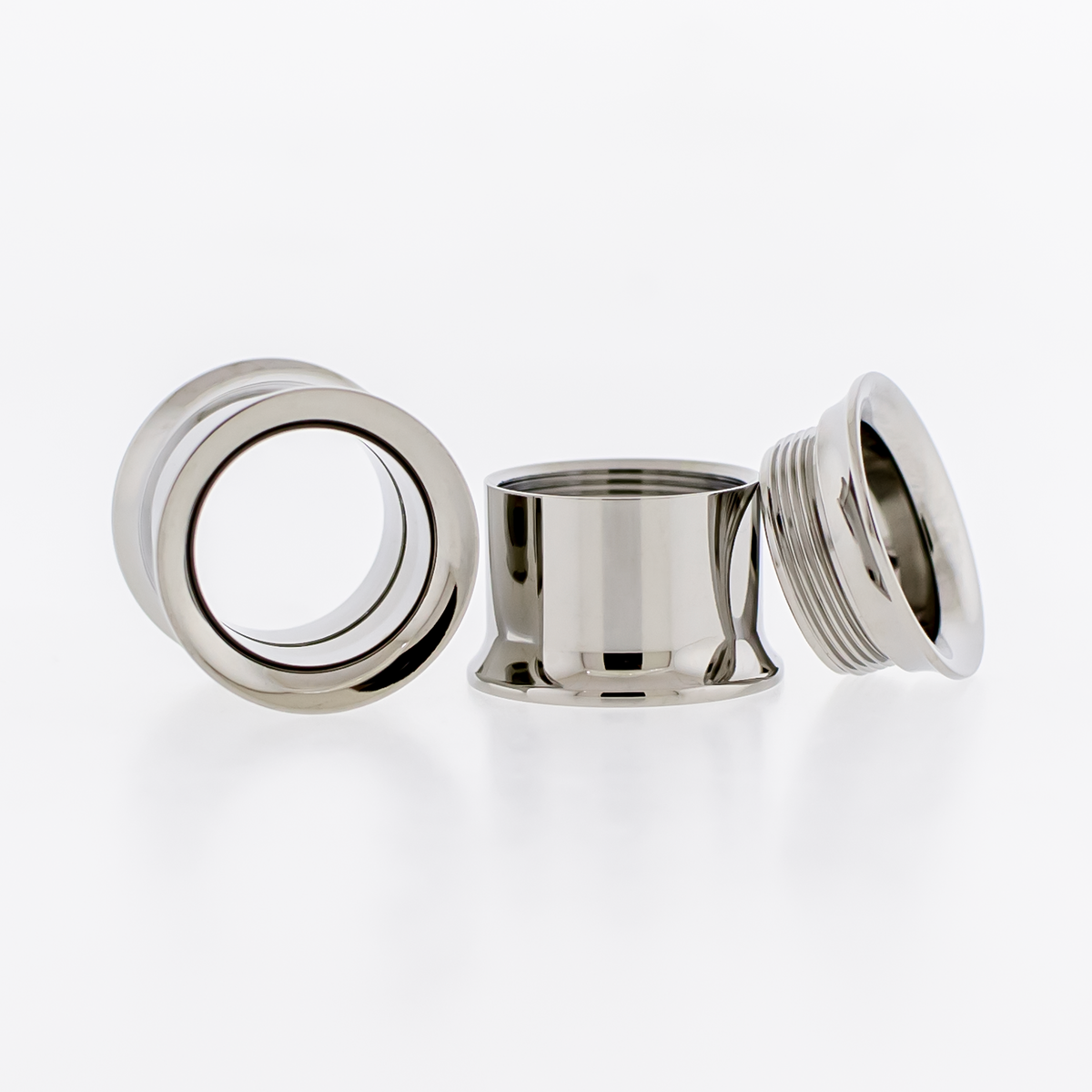 Steel Double Flare Tunnels - Internally Threaded | Body Jewelry | Wiccan Center