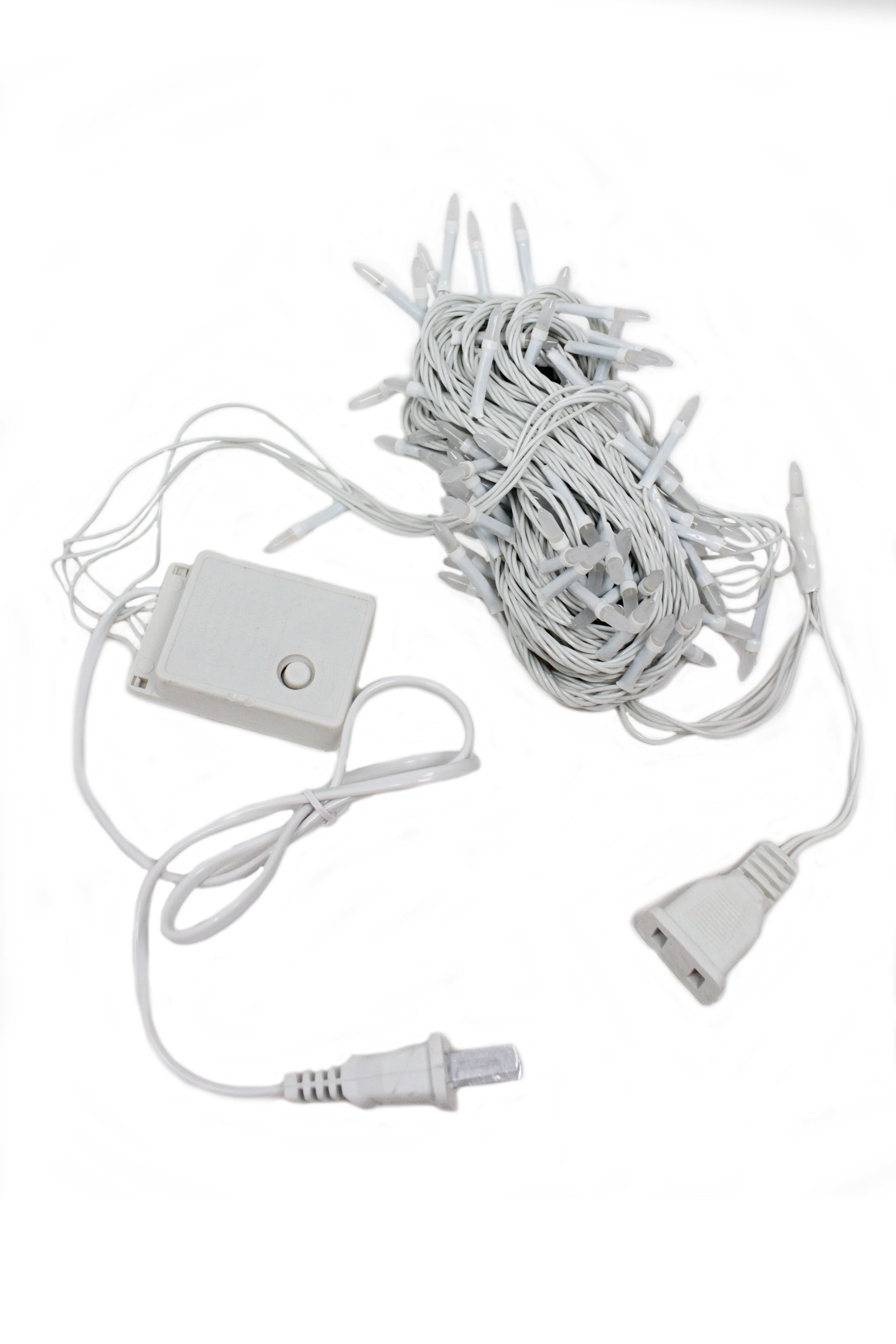 100 LED String Light with Connector - White