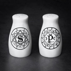 'S' AND 'P': Salt & Pepper Shaker Set | Salt & Pepper Shakers | Wiccan Center