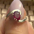 Ruby Spiral Sterling Silver Ring | Rings | Wiccan Center