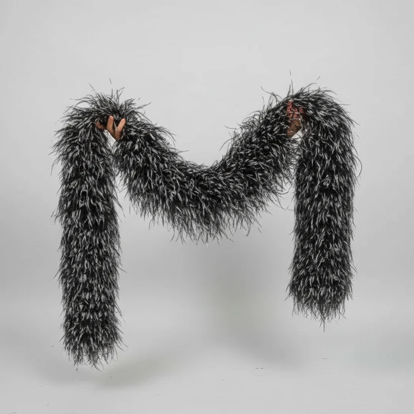2M Tie-Dye Ostrich Feather Boa Shawl