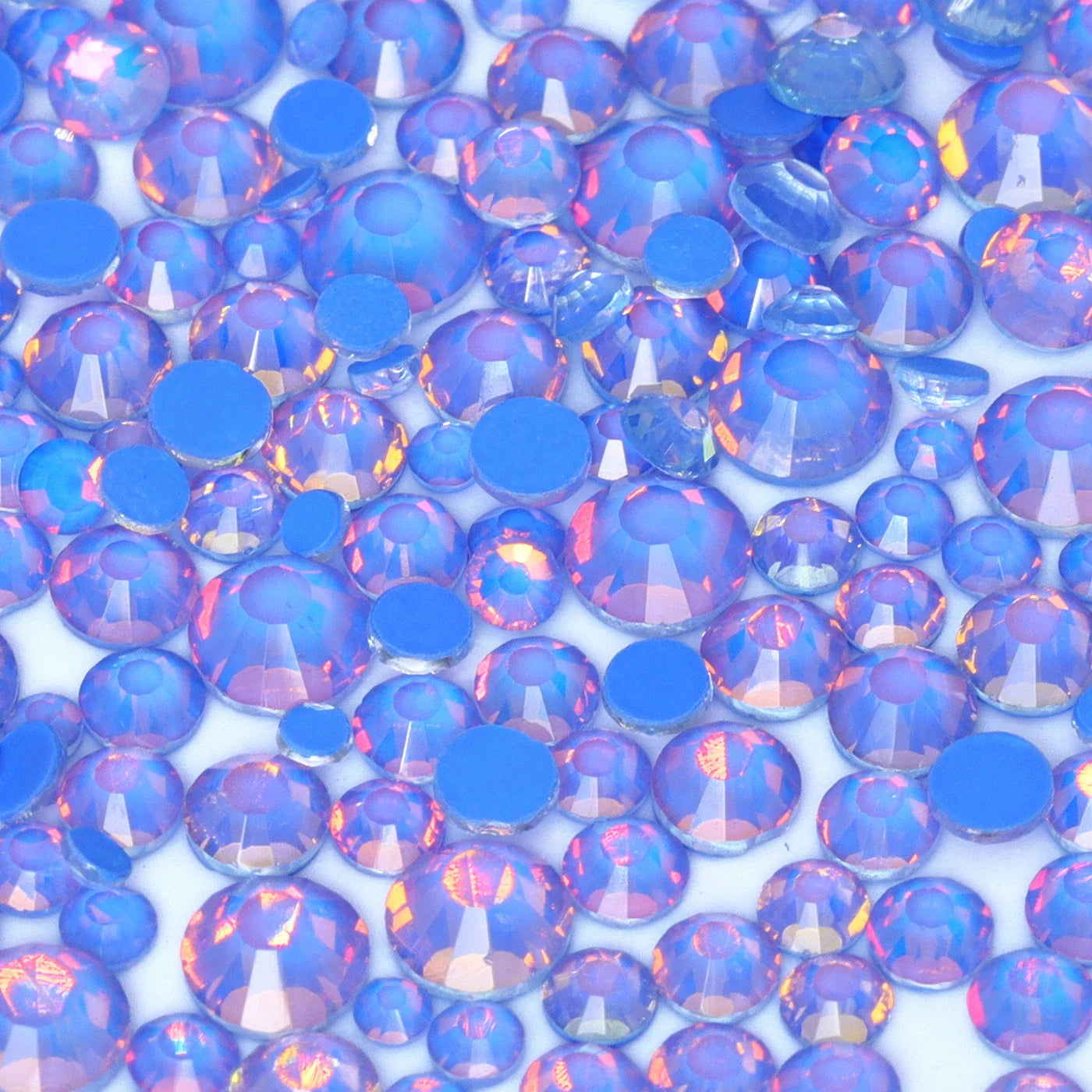 SS6-SS20 Mix Size Mocha Opal High Quality Flat-Back Glass Rhinestones | Non-Hotfix | Wiccan Center